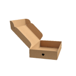 Caja para envíos plana mediana medida 26.5×19.5x6cm