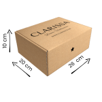 Caja para envíos medida 26x20x10.5cm
