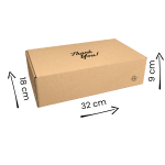 Caja para envíos medida 32cmx18.2cmx9cm