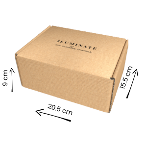 Caja para envío clásica con un tamaño pequeño – mediano medida 20.5×15.5x9cm